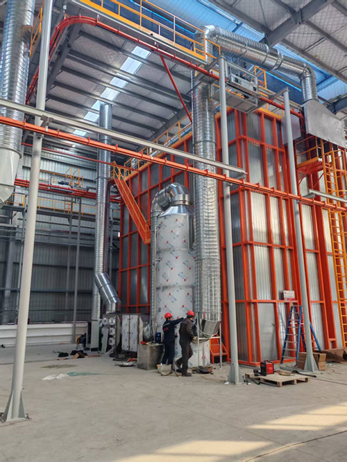 日照興辰鋁業(yè)立式噴涂固化爐廢氣處理
